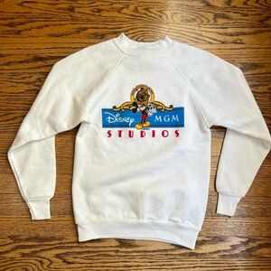 Vintage Disney MGM Studios White Crewneck Kids Sweatshirt